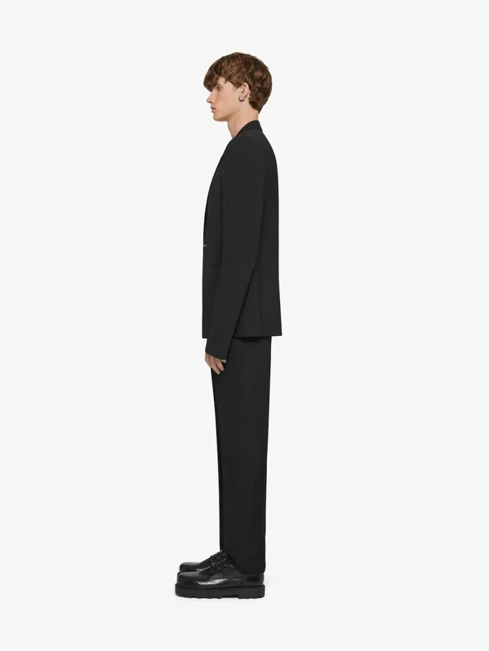 Givenchy Slim Fit Tailored Pants In Wool Black Men Pants and Shorts