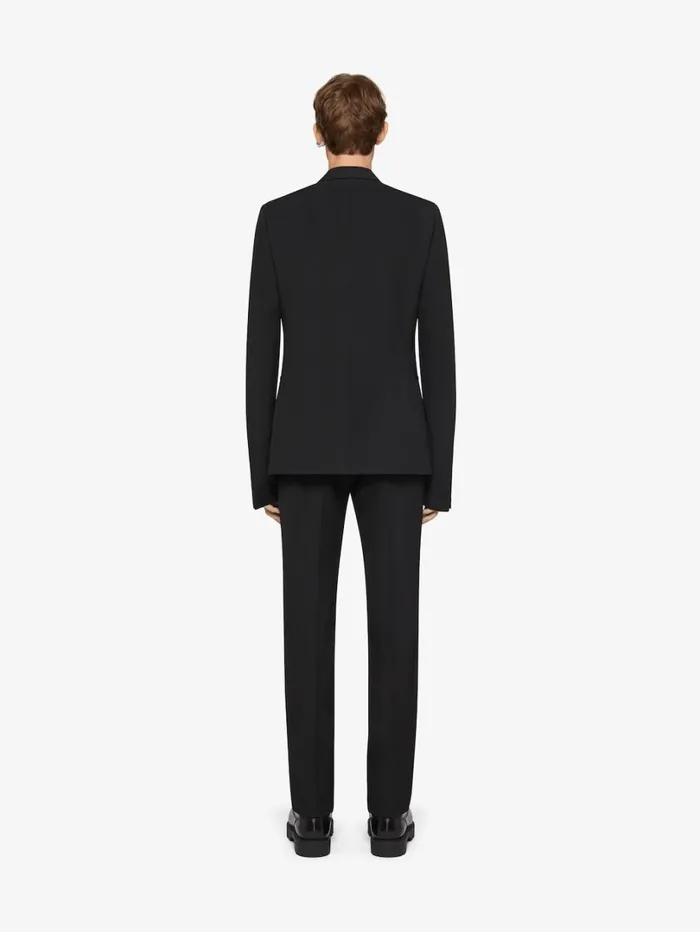 Givenchy Slim Fit Tailored Pants In Wool Black Men Pants and Shorts