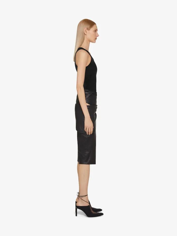 Givenchy Slim Fit Tank Top In Cotton With 4G Detail Black Women TShirts