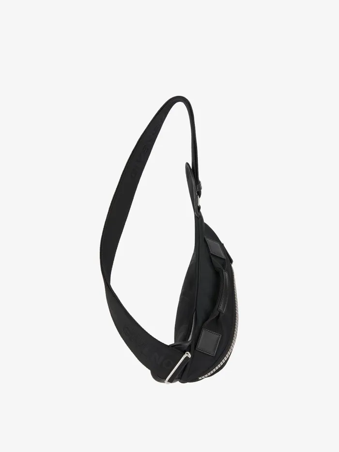Givenchy Small GZip Triangle Bag In Nylon Black Men Crossbody Bags Givenchy Small GZip Triangle Bag In Nylon Black Men Crossbody Bags