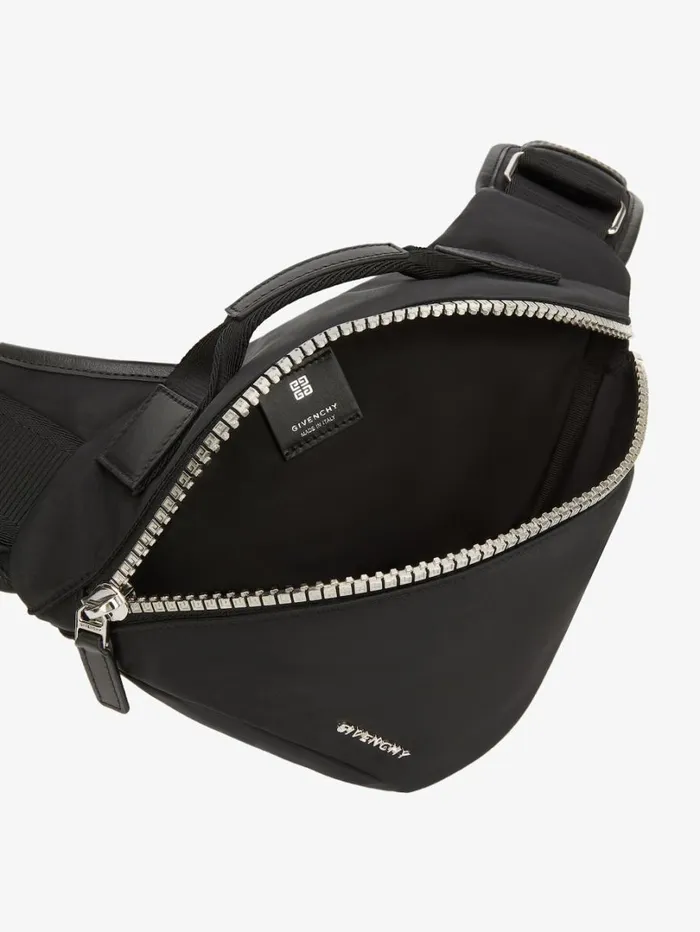 Givenchy Small GZip Triangle Bag In Nylon Black Men Crossbody Bags Givenchy Small GZip Triangle Bag In Nylon Black Men Crossbody Bags