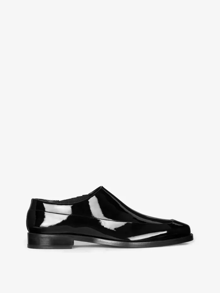 Givenchy Squared Derbies In Patent Leather Black Men Boots and Loafers