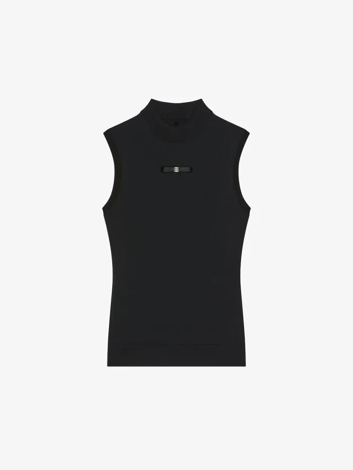 Givenchy Sweater In Wool With 4G Bow Detail Black Women Tops and Shirts