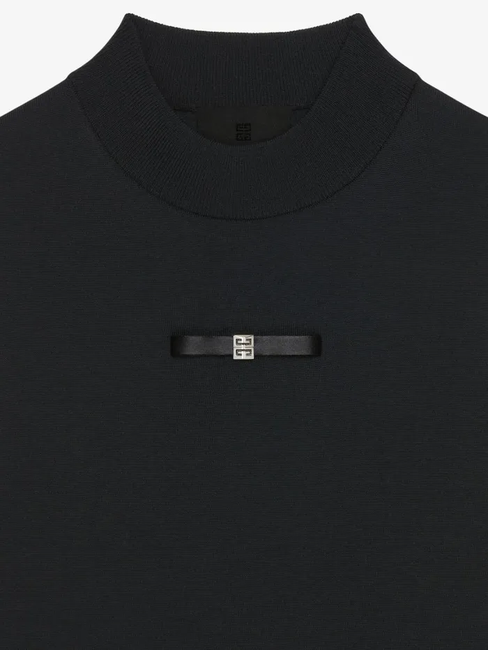 Givenchy Sweater In Wool With 4G Bow Detail Black Women Tops and Shirts