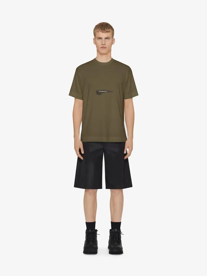 Givenchy Tshirt In Cotton GIVENCHY Wings Khaki Men TShirts