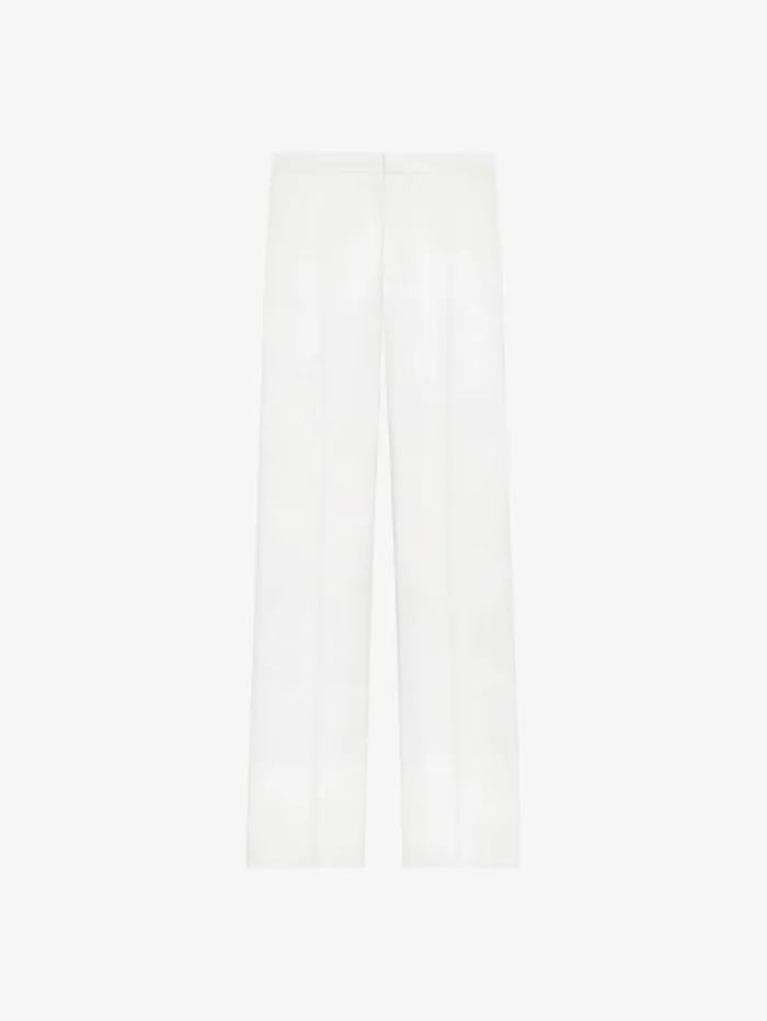 Givenchy Tailored Pants In Wool And Mohair White Men Pants and Shorts
