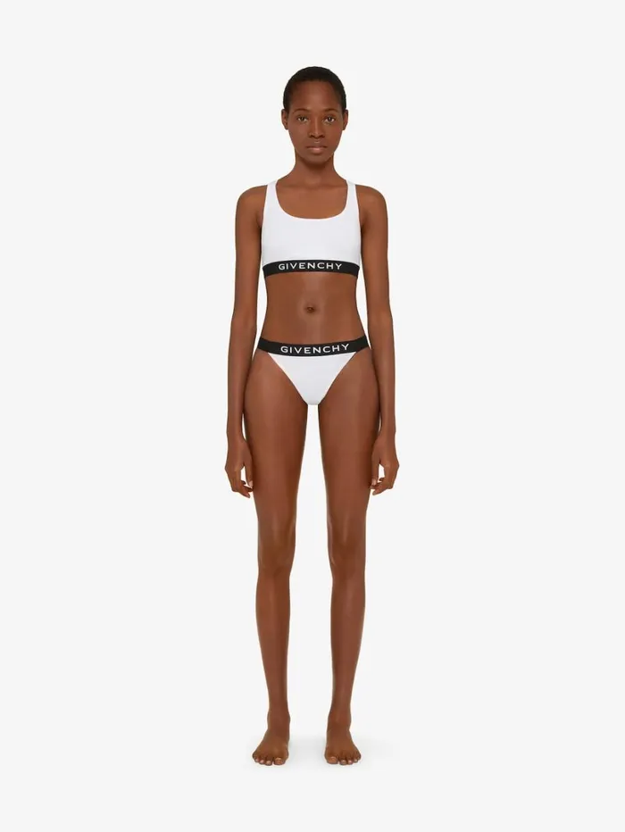 Givenchy Thong In Jersey Bio With GIVENCHY 4G Signature White Women Bodysuits and Underwear Givenchy Thong In Jersey Bio With GIVENCHY 4G Signature White Women Bodysuits and Underwear