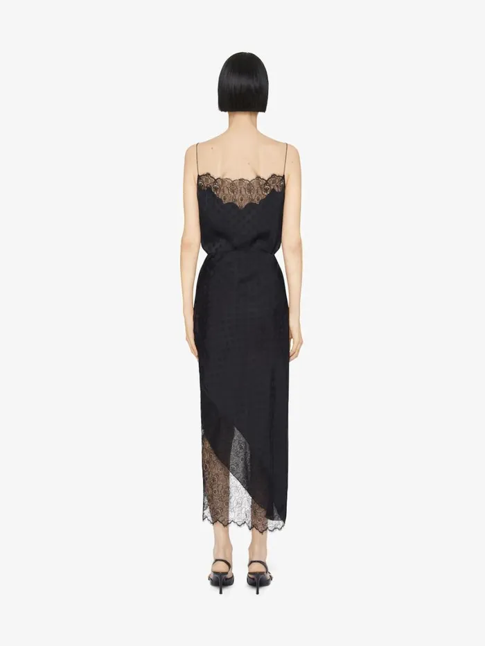 Givenchy Top In Polka Dots Jacquard And Lace Black Women Tops and Shirts