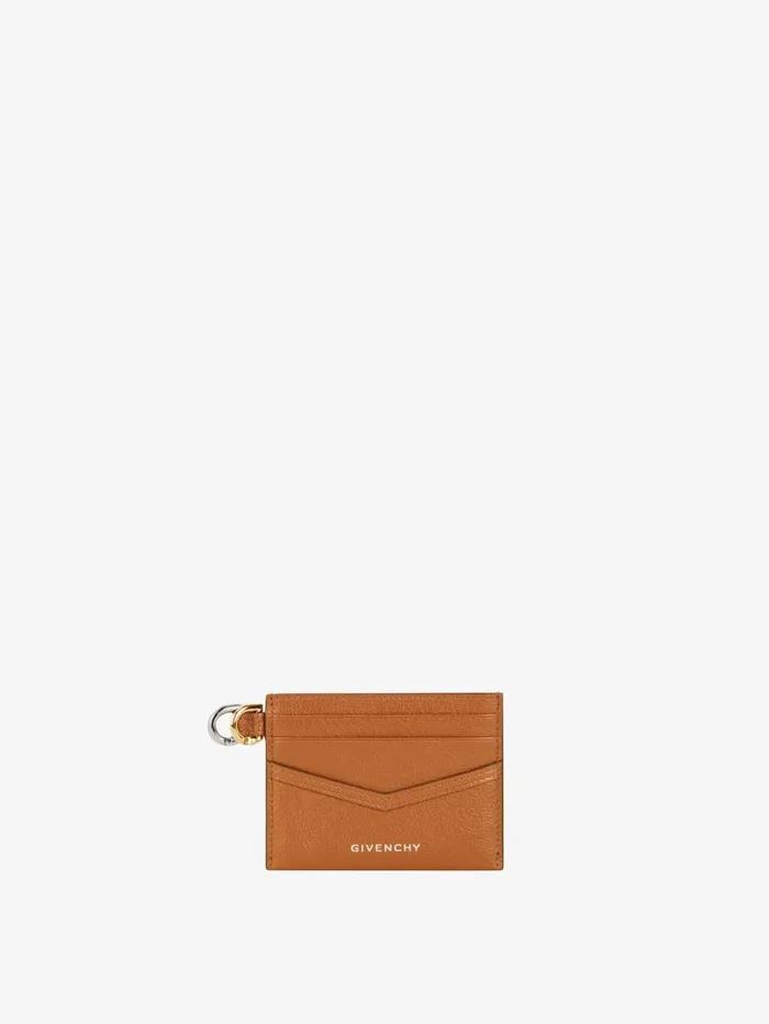 Givenchy Voyou Card Holder In Leather Soft Tan Women Wallets and Card Holders Givenchy Voyou Card Holder In Leather Soft Tan Women Wallets and Card Holders