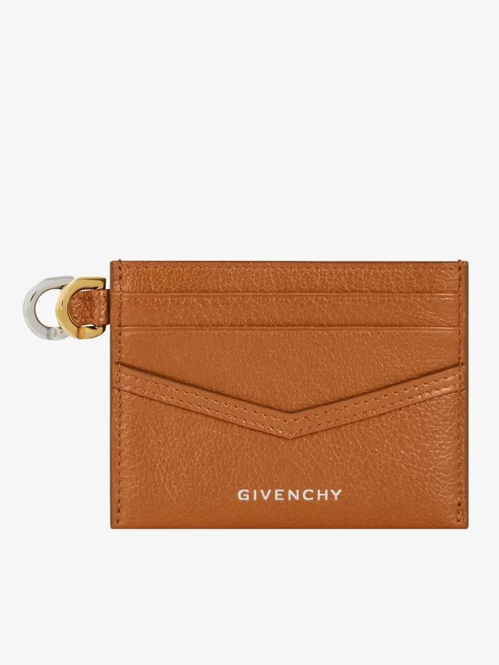 Givenchy Voyou Card Holder In Leather Soft Tan Women Wallets and Card Holders Givenchy Voyou Card Holder In Leather Soft Tan Women Wallets and Card Holders