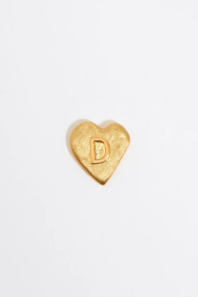 Gold Heart Letter D Earrings Gold Women Bimba Y Lola Jewelry Gold Heart Letter D Earrings Gold Women Bimba Y Lola Jewelry