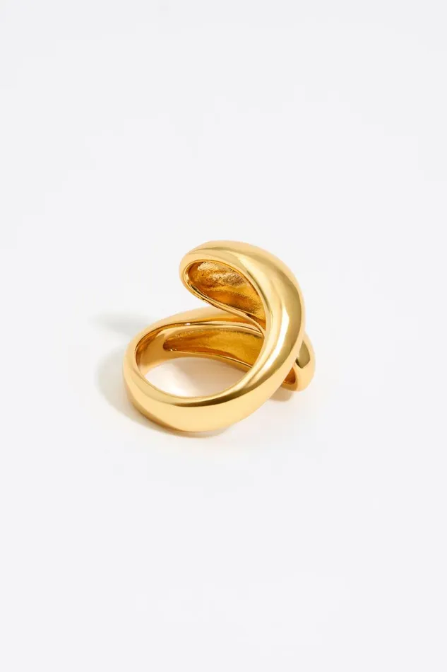 Gold Spiral Ring Gold Women Bimba Y Lola Rings Gold Spiral Ring Gold Women Bimba Y Lola Rings