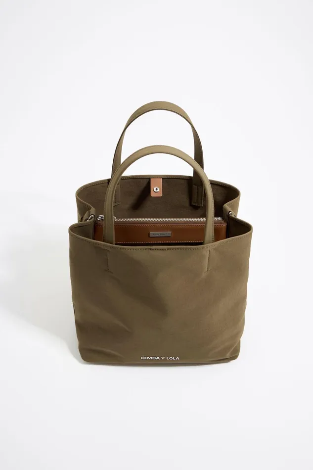 Grand Sac Chihuahua Gabardine Olive Olive Women Bimba Y Lola Crossbody Bags
