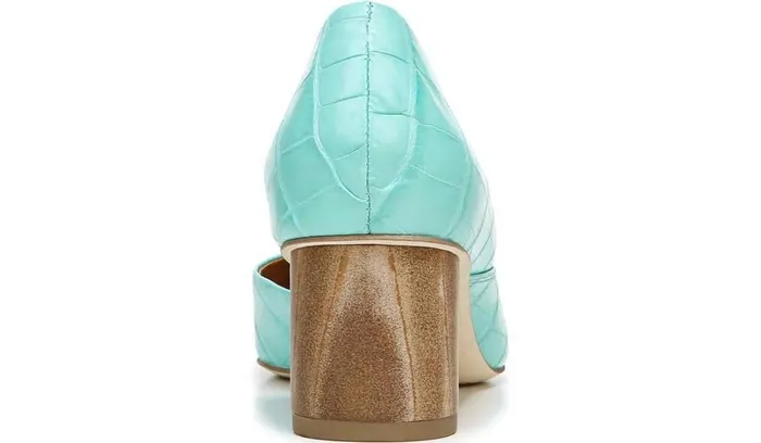 Heels Women Franco Sarto Sarto Rita Pump Aqua Crocco Leather