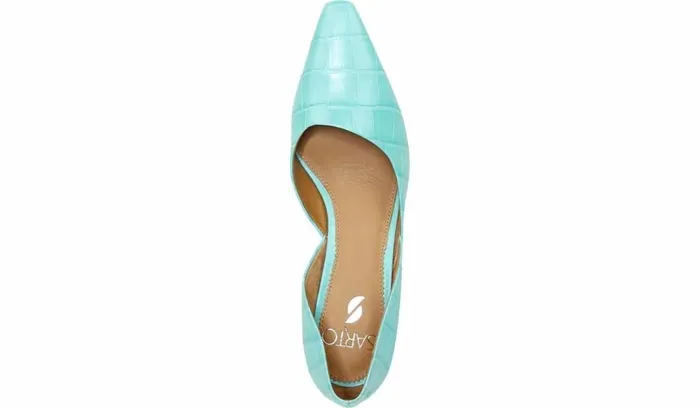Heels Women Franco Sarto Sarto Rita Pump Aqua Crocco Leather