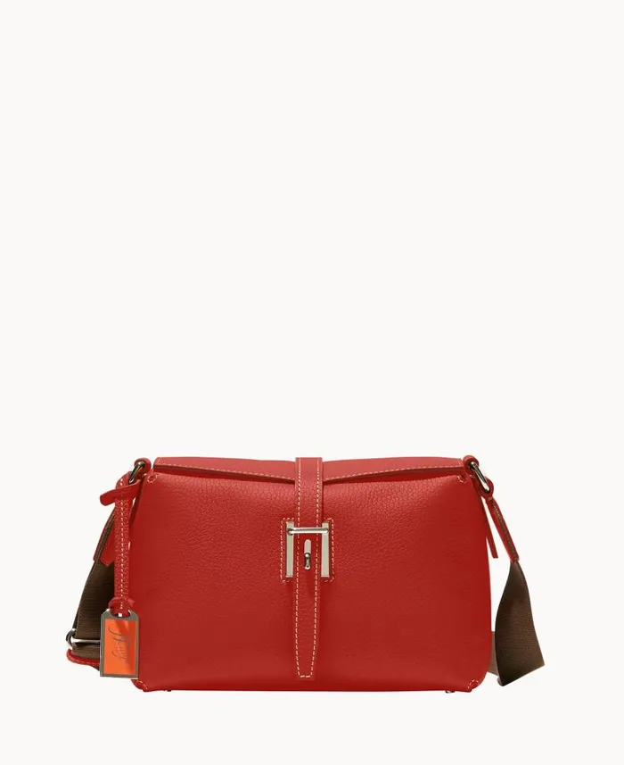 Henrys North South Foldover Crossbody Red Woman Dooney and Bourke Crossbodies Henrys North South Foldover Crossbody Red Woman Dooney and Bourke Crossbodies