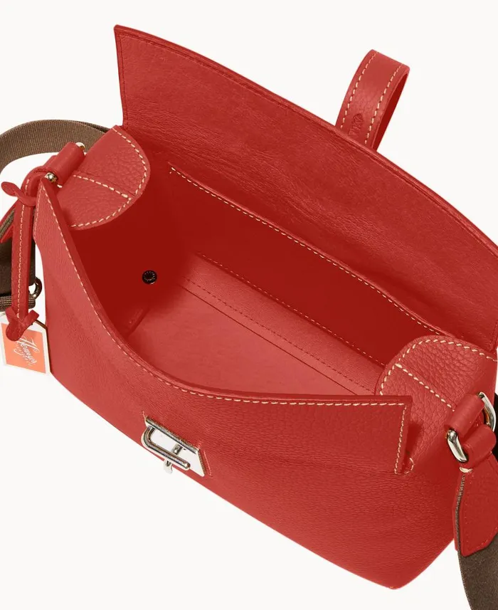 Henrys North South Foldover Crossbody Red Woman Dooney and Bourke Crossbodies Henrys North South Foldover Crossbody Red Woman Dooney and Bourke Crossbodies