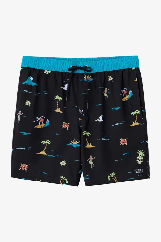HERMOSA ELASTIC WAIST LINED 17034 SWIM TRUNKS Black 4 Men O039NEILL Type