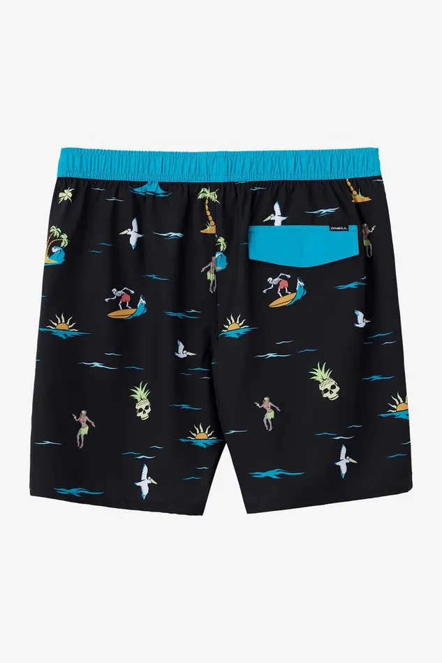 HERMOSA ELASTIC WAIST LINED 17034 SWIM TRUNKS Black 4 Men O039NEILL Type