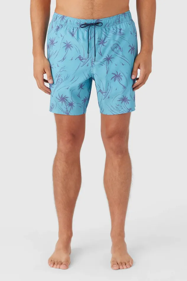 HERMOSA ELASTIC WAIST LINED 17034 SWIM TRUNKS Blue Fade Men O039NEILL Type