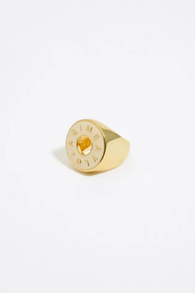 Ivory Logo Ring Ivory Women Bimba Y Lola Jewelry