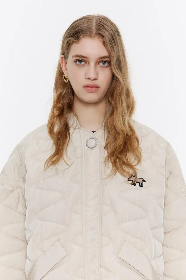 Ivory Padded Jacket Ivory Women Bimba Y Lola Coats And Trench Coats Ivory Padded Jacket Ivory Women Bimba Y Lola Coats And Trench Coats