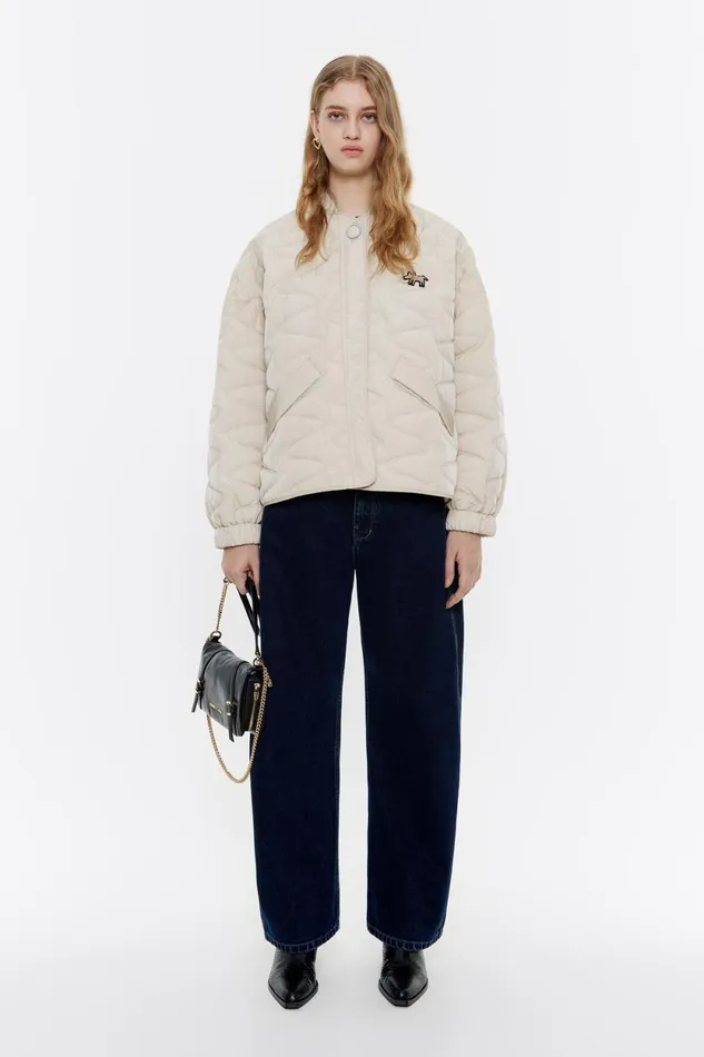 Ivory Padded Jacket Ivory Women Bimba Y Lola Coats And Trench Coats Ivory Padded Jacket Ivory Women Bimba Y Lola Coats And Trench Coats