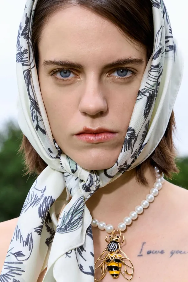Ivory Silk Greyhounds Scarf Ivory Women Bimba Y Lola Scarves