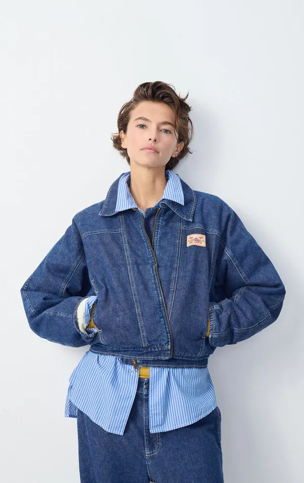 Jacket Globay Medium Brut Women American Vintage Jackets and Blazers