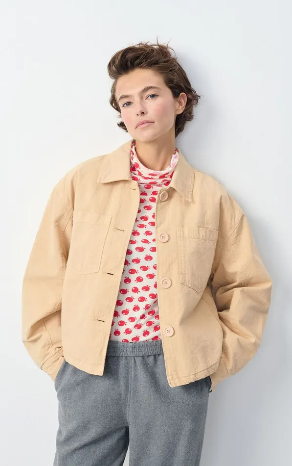 Jacket Rygybay Sand Women American Vintage Jackets and Blazers