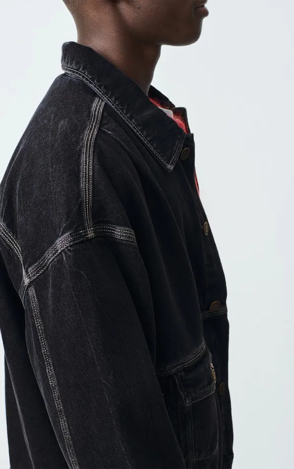 Jacket Yopday Black Vintage Men American Vintage Jackets and Blazers Jacket Yopday Black Vintage Men American Vintage Jackets and Blazers