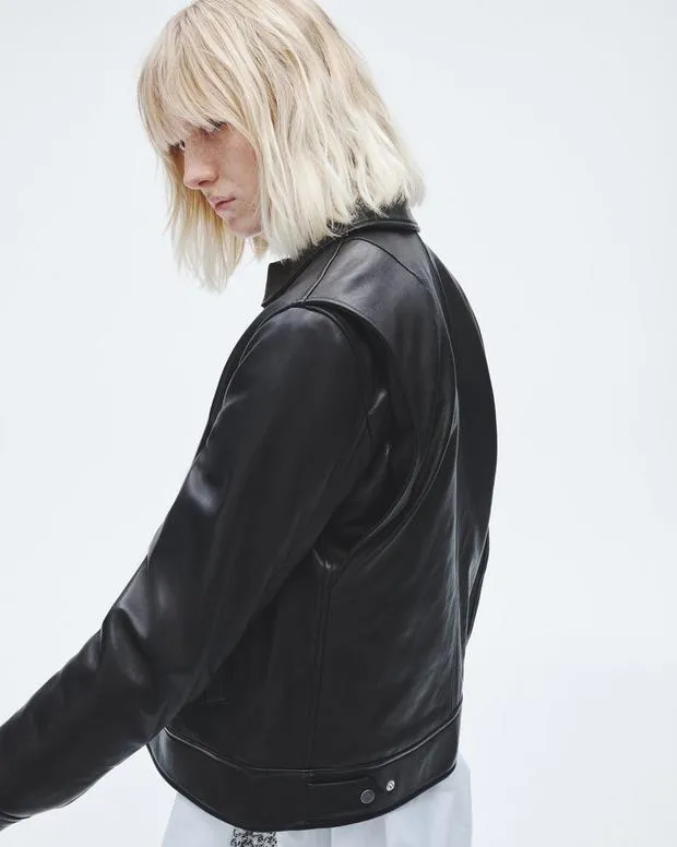 Jackets and Coats Women Rag and Bone Manon Leather Jacket Black