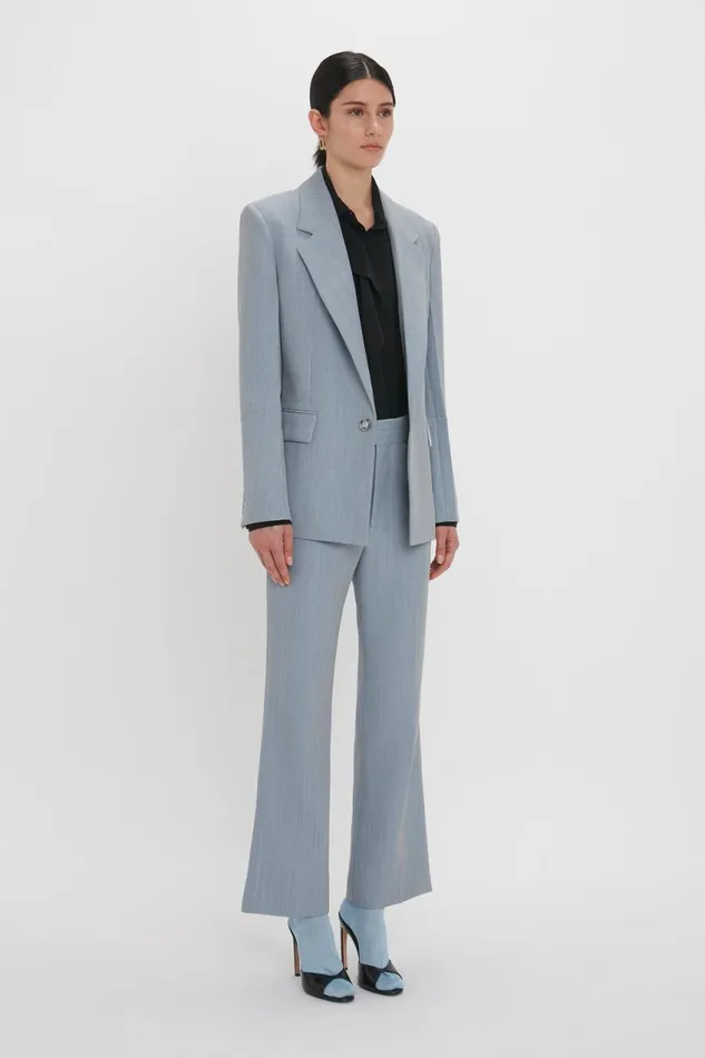 Jackets and Coats Women Victoria Beckham Exclusive Sleeve Detail Patch Pocket Jacket In Marina