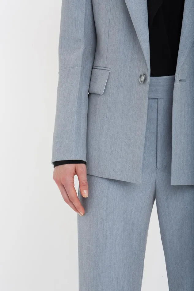 Jackets and Coats Women Victoria Beckham Exclusive Sleeve Detail Patch Pocket Jacket In Marina