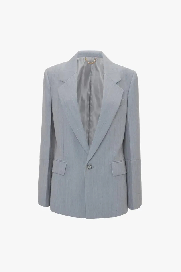 Jackets and Coats Women Victoria Beckham Exclusive Sleeve Detail Patch Pocket Jacket In Marina