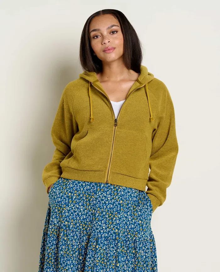 Jackets and Layers Women8217s ToadandCo Whitney Terry Zip Hoodie Pike