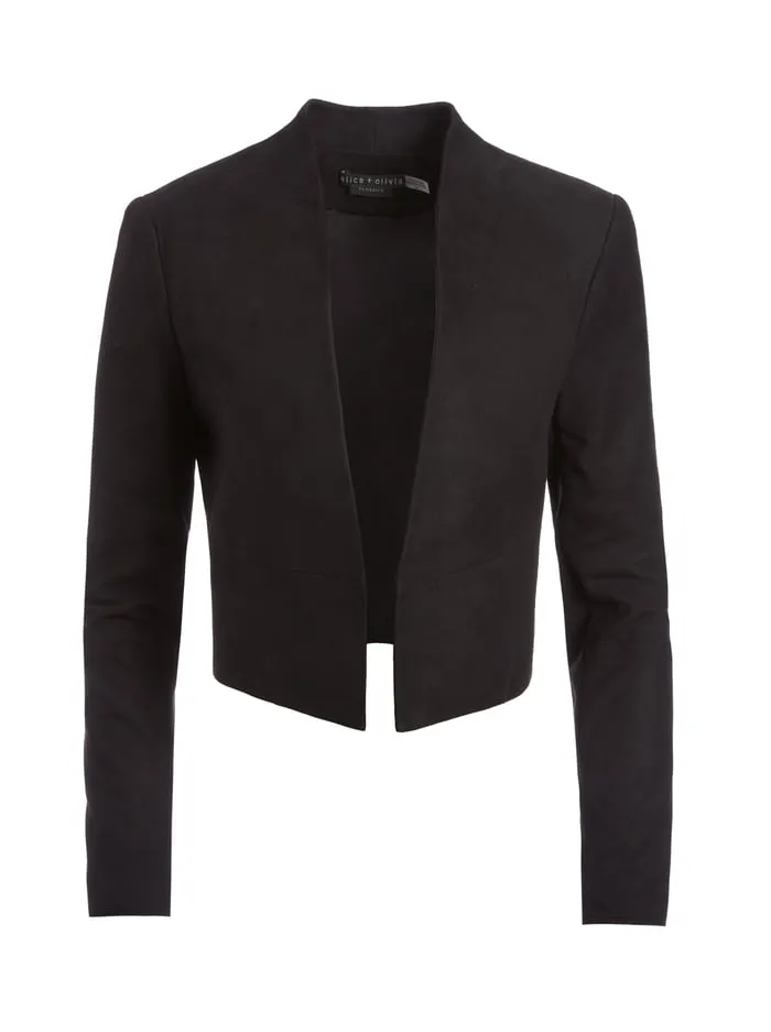 Jackets Coats Women Alice Olivia Harvey Suede Jacket Black