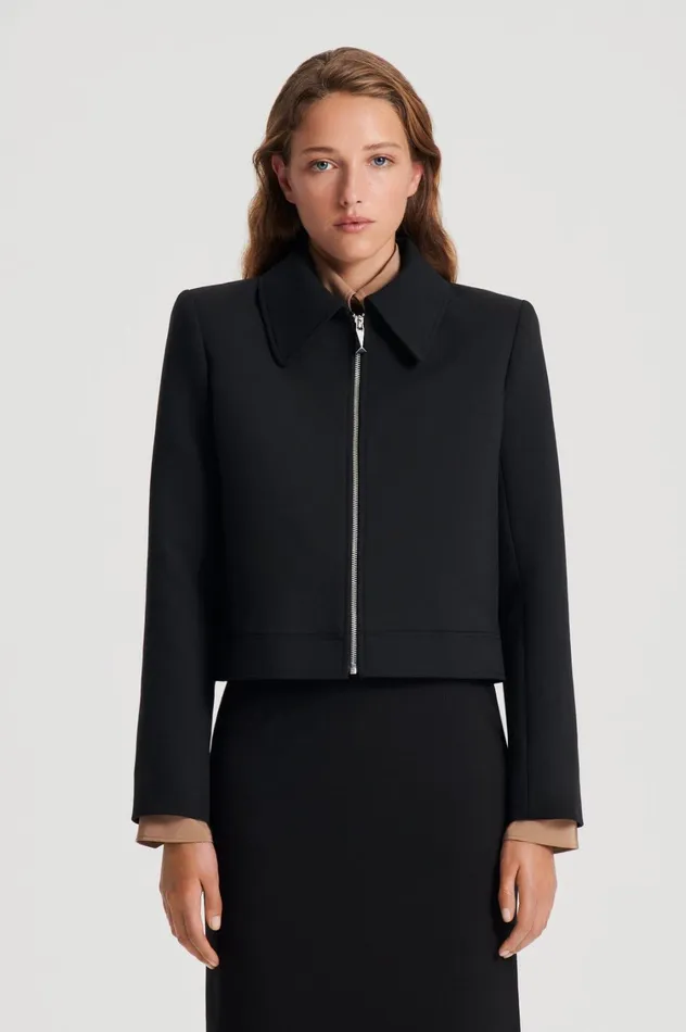 Jackets Women Scanlan Theodore CADY ZIP JACKET Black
