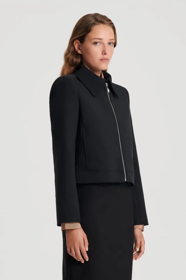 Jackets Women Scanlan Theodore CADY ZIP JACKET Black