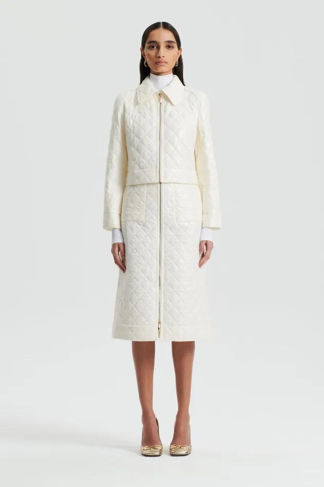 Jackets Women Scanlan Theodore QUILTED JACKET White