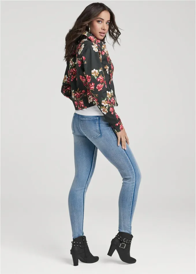JEAN JACKET Red Multi Women VENUS Denim