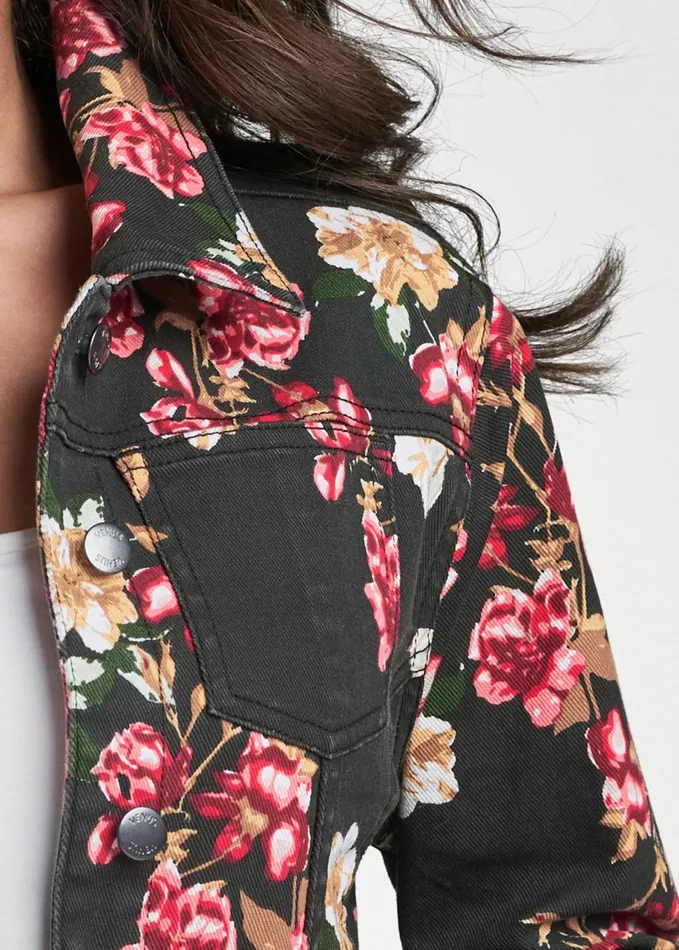 JEAN JACKET Red Multi Women VENUS Denim