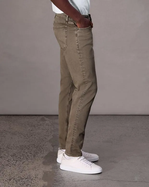 Jeans Men Rag and Bone Fit 3 Athletic Fit Jean Aero Stretch Denim Ash Brown