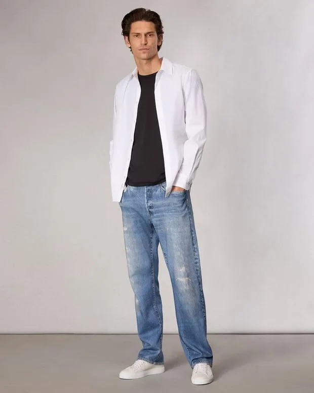 Jeans Men Rag and Bone Rbmiramar Fleece Fit 4 Pant Cotton Fleece Greenwood