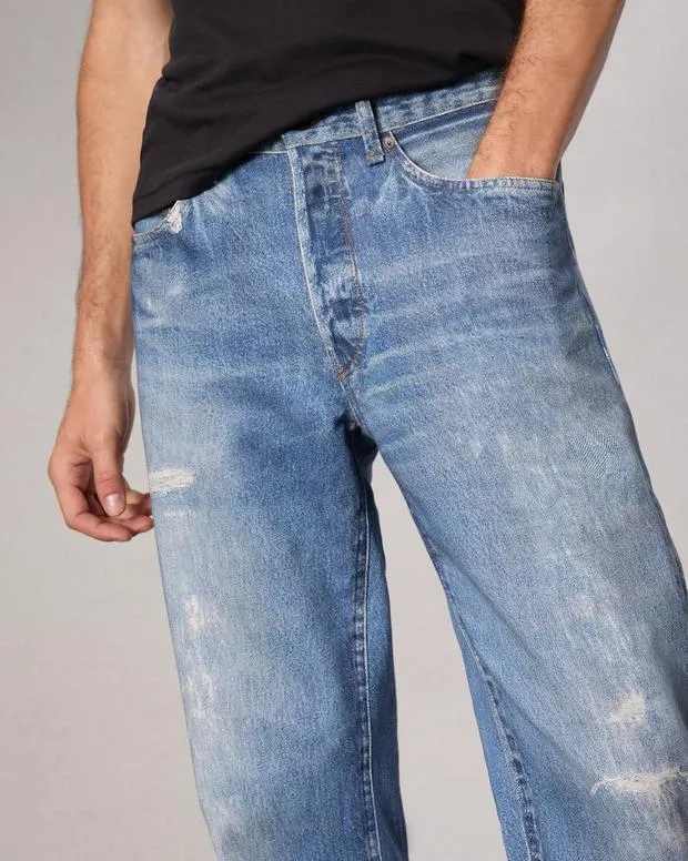 Jeans Men Rag and Bone Rbmiramar Fleece Fit 4 Pant Cotton Fleece Greenwood