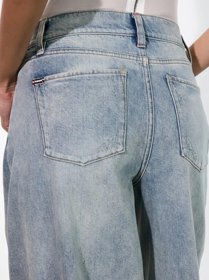 Jeans Women Alice Olivia Driggs Balloon Jean Sierra Light Blue