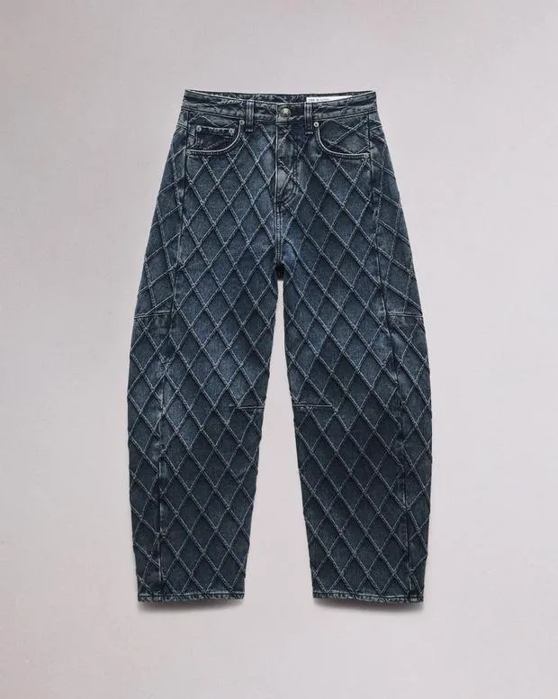 Jeans Women Rag and Bone Charlie BarrelLeg Jean Lightweight Rigid Denim Karina Quilted
