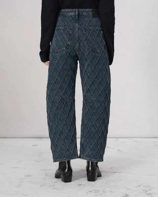 Jeans Women Rag and Bone Charlie BarrelLeg Jean Lightweight Rigid Denim Karina Quilted