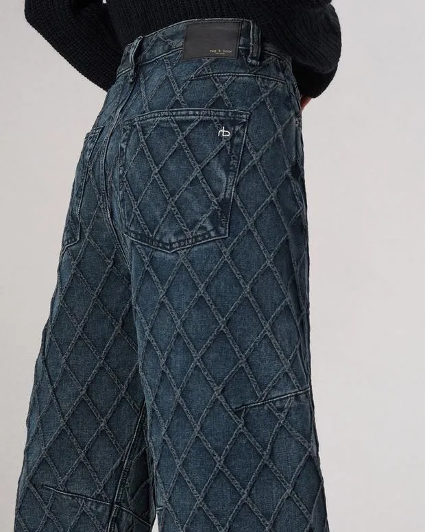 Jeans Women Rag and Bone Charlie BarrelLeg Jean Lightweight Rigid Denim Karina Quilted