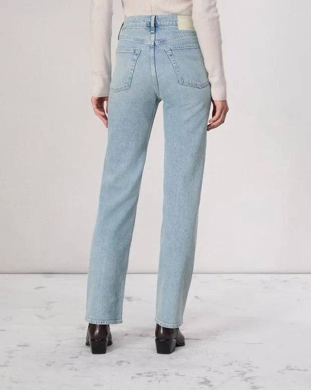 Jeans Women Rag and Bone Harlow Full Length Straight Jean Vintage Stretch Denim Bloomfield